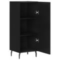 vidaXL Komoda čierna 34,5x34x90 cm spracované drevo