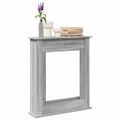 vidaXL Obloženie krbu sivá sonoma 75x20x87,5 cm kompozitné drevo