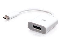 4K 60Hz - Biely - Video adaptér - USB-C (M) do DisplayPort (F) - Thunderbolt 3 / Thunderbolt 4 - podpora 4K60Hz - biela