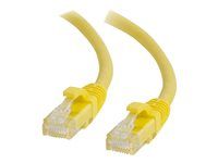 Patch kábel - RJ-45 (M) do RJ-45 (M) - 5 m - UTP - CAT 6 - lisovaný, prevedenie bez hrbolčekov, lišta - žltá