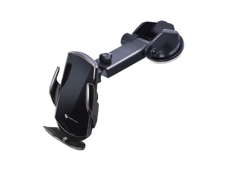 Držiak do auta s nabíjaním FORCELL F-Grip HS1 s prísavkou