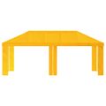vidaXL Záhradný altánkový kryt 6 x 3 m Žltá Polyester 190 gsm