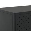 vidaXL Komoda čierna 105x35x75 cm oceľ