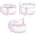 vidaXL Záhradná súprava gaučov 6 ks Prírodná a krémová