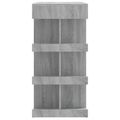 vidaXL Barový stôl+regál, sivá sonoma 100x50x101,5 cm