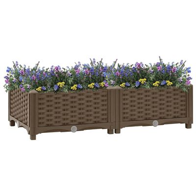 vidaXL Vyvýšený záhon 80x40x23 cm polypropylén