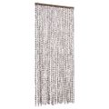 vidaXL Záves proti hmyzu, sivohnedý a biely 90x220 cm, ženilka