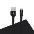 Kábel Maxlife MXUC-01 USB - Lightning 1,0 m 2A čierny nylon