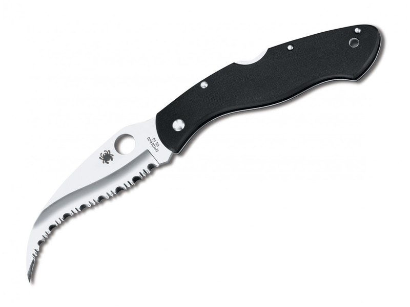 Spyderco C12GS Civilian taktický nôž 10,5 cm, Satin, čierna, G10