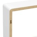 vidaXL Nástenné police v tvare kocky 3 ks, biele, MDF