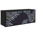 vidaXL Nástenný TV kabinet DOKKUM 102 x 33 x 40 cm Čierny dub