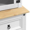 vidaXL Servírovacia skriňa CORONA Biela 100 x 48,5 x 179 cm