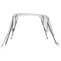 vidaXL Strieška Bimini s 3 oblúkmi a stenami 183x(170-182)x137 cm