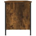 vidaXL TV skrinka dymový dub 100x40x50 cm spracované drevo