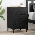 vidaXL Nočný stolík Čierny dub 40 x 40.5 x 66 cm Kompozitné drevo