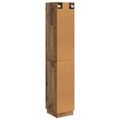 vidaXL Sada skríň 2 ks 33 x 34,5 x 87 cm Kompozitné drevo Staré drevo