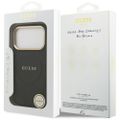 Puzdro Guess pre iPhone 17 Pro HC MAGSAFE PU W/ PEONY HOT STAMP čierna