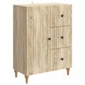 vidaXL Servírovacia skriňa so zásuvkou Dub sonoma 66 x 34,5 x 90 cm