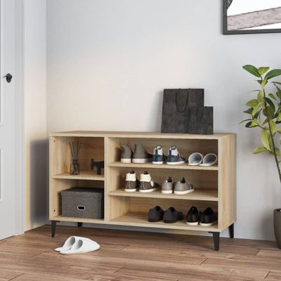 vidaXL Botník dub sonoma 102x36x60 cm spracované drevo