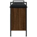 vidaXL Lavička na topánky hnedý dub 85,5x32x57,5 cm kompozitné drevo