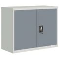 vidaXL Kartotéka bledosivá a tmavosivá 90x40x70 cm oceľová