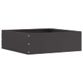 vidaXL Obrubník trávnika 6 ks 40 x 40 x 13 cm Oceľ Čierna