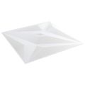 vidaXL Nástenné panely 12 ks 50 x 50 cm Biela hviezda XPS Pena