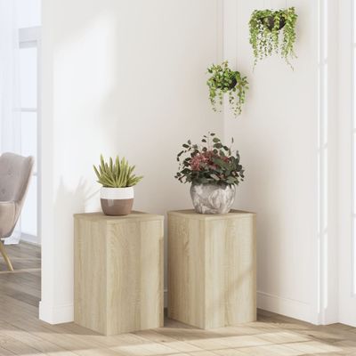 vidaXL Stojany na rastliny 2 ks dub sonoma 30x30x50cm kompozitné drevo