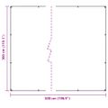 vidaXL Priehľadná plachta s okami 3x5 m PVC