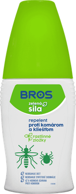 06294 Bros Zelená sila - repelent proti komárom a kliešťom  50 ml