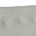 vidaXL Chesterfield lavica Svetlosivá 112 x 65,5 x 75 cm Zamat