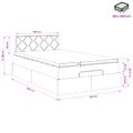 vidaXL Polohovací postel s matrací Modrá 120 x 200 cm Látka