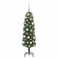vidaXL Umelý vianočný stromček Zelená 120 cm PVC, oceľ a plast