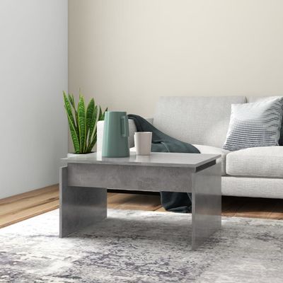 vidaXL Konferenčný stolík, betónovo sivý 68x50x38 cm, kompozitné drevo