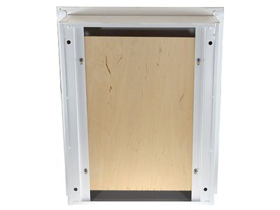 Kovový rozvádzač montážna skriňa pod omietku 400x500x120mm OMP-5, lesklá biela