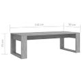 vidaXL Konferenčný stolík, betónovo sivý 110x50x35cm, kompozitné drevo