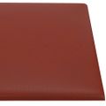vidaXL Nástenné panely 12 ks vínovočervené 30x15 cm umelá koža 0,54 m²