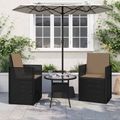 vidaXL Sedadlové a zadné vankúše Polyester Sivohnedá 47 x 45 x 2 cm