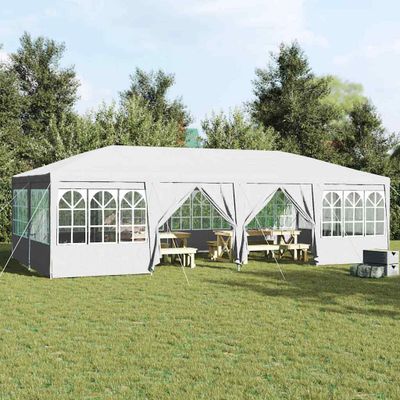 vidaXL Párty stan Biela 800 x 400 x 266 cm Polyetylén