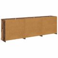 vidaXL Komody 3 ks Staré drevo 210 x 35,5 x 67,5 cm Kompozitné drevo