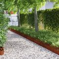 vidaXL Obrubníky trávnika 30 ks 103 x 0,05 x 22 cm Hrdzavý