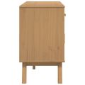 vidaXL Komoda OLDEN, hnedá 114x43x73,5 cm, borovicový masív