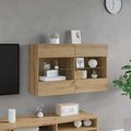 vidaXL TV nástenná skriňa 98,5 x 30 x 60,5 cm Remeselný dub
