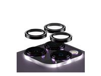 PanzerGlass HoOps Apple iPhone 14 Pro/14 Pro Max - ochranné krúžky pre šošovky fotoaparátu - čierny hliník/sklo