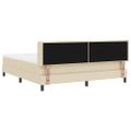 vidaXL Posteľ s pružinovým rámom Krémová 200 x 180 cm látka