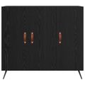 vidaXL Servírovacia skriňa Čierny dub 89,5 x 34 x 80 cm