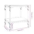 vidaXL TV skrinka dub sonoma 40x33x41 cm spracované drevo a oceľ