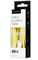 Kábel USB-C/USB-C 60W 1,5 m žltý Kruger&amp;Matz KM1271-1,5Y Basic
