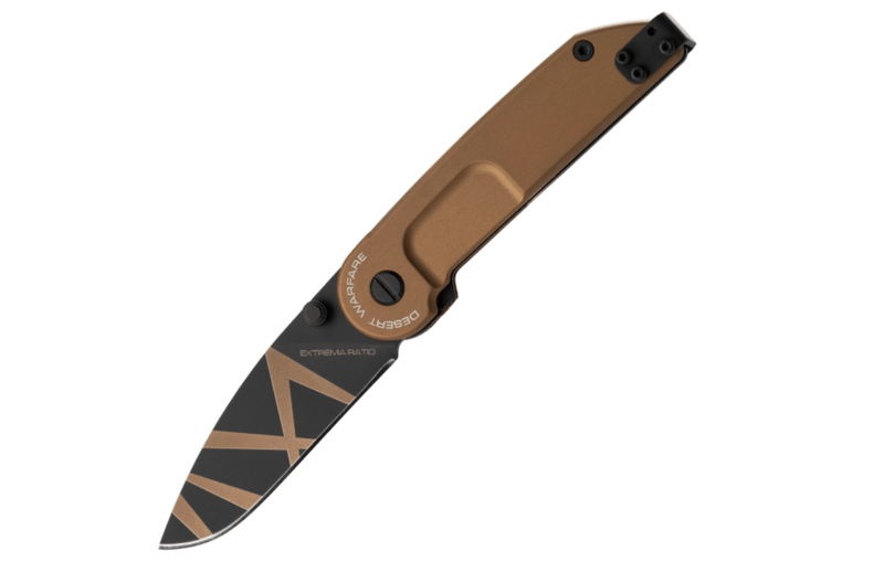 Extrema Ratio 04.1000.0143/DW BF1 CD DESERT WARFARE vreckový nôž 6,9cm, piesková, hliník