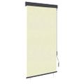 vidaXL Vonkajšia zatemňovacia roleta 80x250 cm krémová